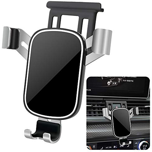Lunqin Support de téléphone de voiture pour Audi Q5 2018-2024 et Audi SQ5 2018-2024 Accessoires d'intérieur de voiture Meilleur support de téléphone portable Support de navigation Écran Accessoire
