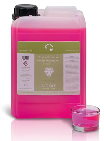 STRÖH Power-Entkalker für Heubedampfer (2,5l) • Heubedampfer Entkalkungsmittel • Effektives Power Konzentrat für maximale Effizienz & Langlebigkeit • Heubedampfer entkalken