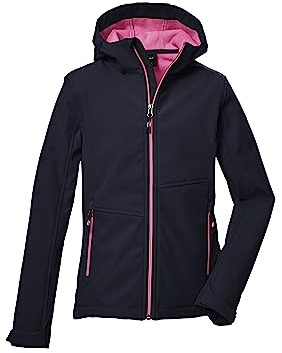 Killtec Flicka Kow 168 Grls Sftshll Jcke Softshelljacka med huva/utomhusjacka är vattenavvisande