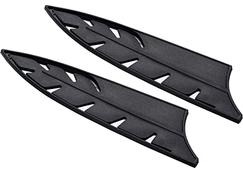 PATIKIL Plastik Sicherheit Messer Abdeckung Hülsen für 8 Kochmesser 2 Pack Messer Kantenschutz Klingenschutz Universal Messerscheide für Küche Schwarz