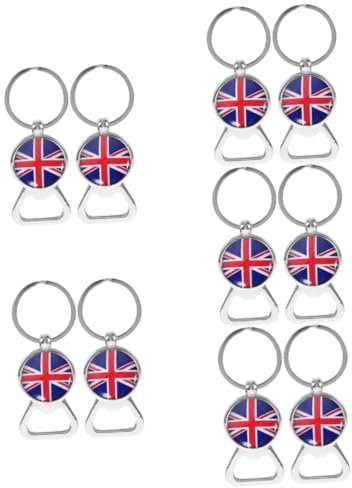 iplusmile 10pezzi Apribottiglie Con Portachiavi Forma Di Bandiera Nazionale Di Apribottiglie Decorativi Per Bottiglie Di Birra e Vino Accessorio Pratico e Unico Per Ogni Occasione