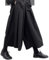 Klassische Samurai-Hose für Herren, Gothic-Stil, locker, kurzer Hakama, weites Bein, Schwarz