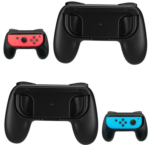 FePen Poignées Compatible avec Nintendo Switch Joy-Cons, 2 Pack Grips Manette pour Joy Cons, Poignées de Manette Joy-Con, Poignées Universelles pour Joy-Cons
