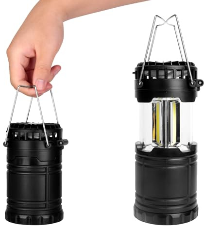 EAXUS CampLite Breeze 2in1 Campinglampe & Ventilator | 3W COB LED | Pop-Up Design | Schiebbar | Tragbar | Zeltlampe für Outdoor