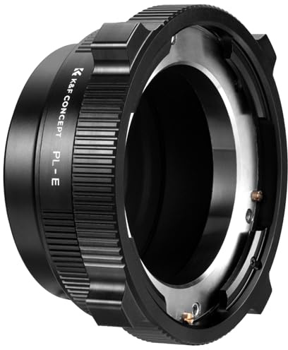 K&F CONCEPT PL-E Mount Lens Adapter, PL Lens Converter Compatible with Sony E/NEX Mount Adapter