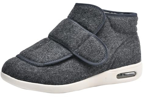 CVFOMBN La Fasciite Plantaire De Chaussures pour Personnes âGéEs,Chaussure de santé pour Personnes âgées diabétiques et Hallux valgus Femmes Hommes idéale comme rééducation.Grey－39