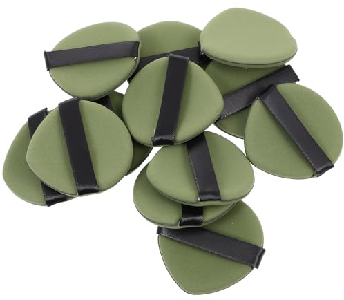 MUSISALY Lot de 12 Houppettes à Poudre Goutte à Goutte Double Face Coussin Maquillage Sec et Humide Matériau Confortable et Souple Accessoire Cosmétique pour Fond de Teint et Poudre