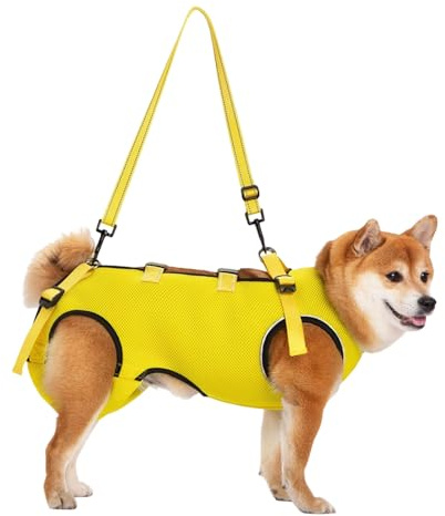 Arnés ajustable para perros mayores con cinturón acolchado y diseño transpirable, eslingas de elevación ajustables para mascotas discapacitadas