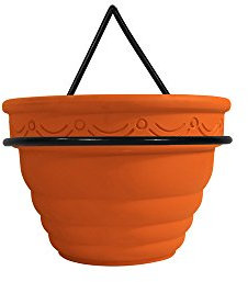 Garden Pride Wall Mounted Pot Ring - Simply screw to any brick wall or fence and hold plant pots or flower pots. Fits most terracotta pots with a lip or rim. Sold in pairs (4 Diameter)