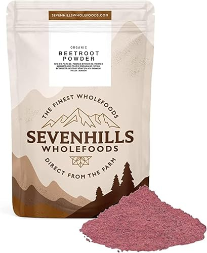 Sevenhills Wholefoods Bio-Rote-Bete-Pulver 1kg für Getränke, Backen und Kochen | 100% natürliche Lebensmittelfarbe | Keine Zusatz- oder Konservierungsstoffe | Vegan, koscher