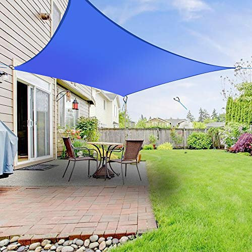 Green Bay Sun Sail Shade Canopy Awning for Outdoor Patio Garden 5mx5m Square in Blue