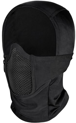 OneTigris Balaclava Mesh Gesichtsschutz Taktische Sturmhaube Ninja Style Vollgesichtsmaske für Airsoft