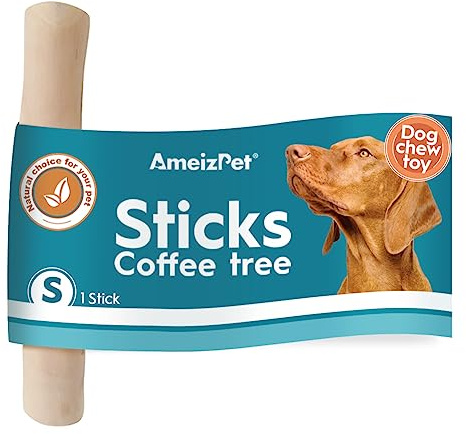 AmeizPet Hundespielzeug Unzerstörbar, Kaffeeholz Für Hunde, Kauknochen Hunden - Kaffeebaumknochen Hunde Kauspielzeug S Groß