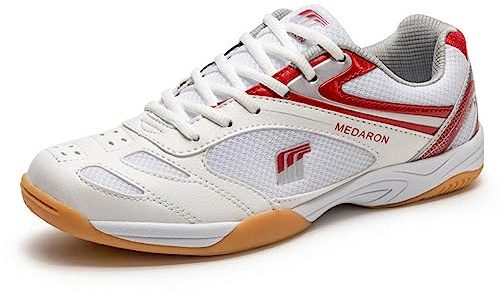 NGARY Herren Badminton Tennisschuhe Atmungsaktive Indoor-Fitness-Sneakers Outdoor Tischtennis Fitnessstudio Schuhe,A,41 EU
