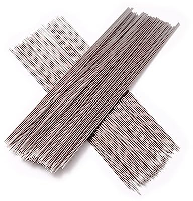 Kisangel 100stücke Edelstahl Grillspieße Bbq-sticks Outdoor-grillnadeln Grillspieß Spieße Grillen