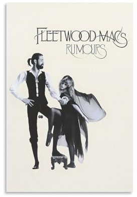 Eetreay Fleetwood Poster Mac Music Rock Band Vintage Album Cover Music Posters for Room Aesthetic Canvas Wall Art Bedroom Decor12x18inch(30x45cm)