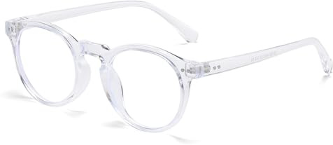 YAMEIZE Lunettes Rondes Anti Lumière Bleue - pour Femmes Hommes Petites Lunettes Rondes Anti Lumière Bleue Lunettes De Jeu Pour Ordinateur