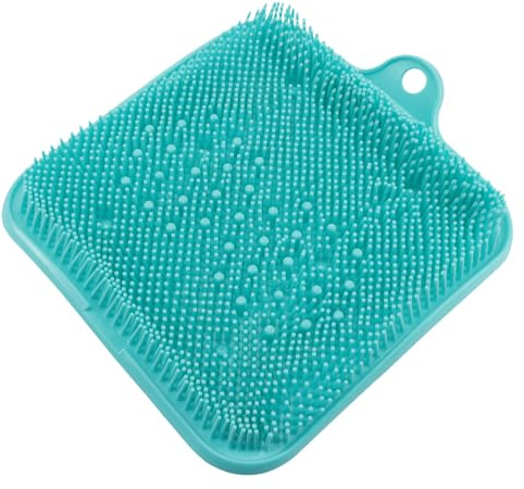 DEARMAMY Almohadilla Masaje Pies Baño Antideslizante Exfoliante Para Eliminar Piel Muerta Herramienta Práctica Para Cuidado De Pies Color Verde Uso Ducha y Hogar