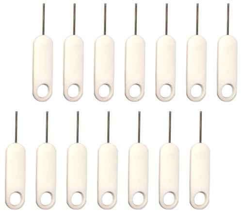 UKCOCO 20 Aiguilles Extractrices de Carte Sim en Métal, Universelles, Lot de 20 Pièces, Outils Pratiques pour Éjection Tiroir Sim, Compatibles Smartphones, Accessoire Entretien Téléphone