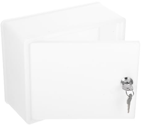 HAKIDZEL Caja de Leche para Exterior Cerradura, Caja para Paquetes Resistente de Plástico, Montaje en Pared, Casillero Seguro para Leche y Correo, Diseño Compacto y Práctico