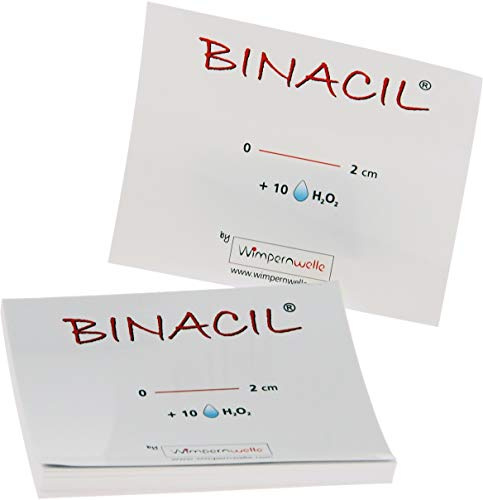 Binacil Anmischblock, Mixing Pad Wimpernfarbe anmischen, Wimpernwelle, 50 Blatt