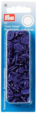 Prym 393135 Nähfrei Druckknopf Color Snaps rund 12,4 mm violett, Kunststoff, 12.4 mm