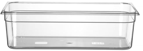 HENDI Gastronormbehälter, Temperaturbeständig von -40° bis 110°C, Skalierung, Geruchs- und geschmackneutral, 21L, Polycarbonat, GN 1/1, 530x325x(H) 150mm, Transparent