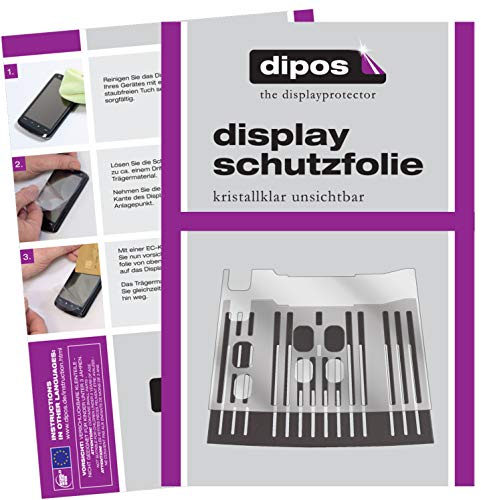 dipos 2x Schutzfolie klar für DeLonghi Dinamica ECAM 350.15.B Tropfblech | Passt perfekt, Ultra-Dünn, kratzfest, blasenfrei, Case-Friendly, hüllenfreundlich, Fingerprint-kompatibel, selbstklebend