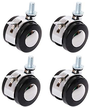 Rotelle 2 Lega Rotelle Sedia Ufficio 360 Gradi Girevoli Ruote 50mm Ruote con Freno Carico 200kg Ruota Divano Silenziosa per Mobili Poltrone Sedia Ufficio Ricambio Rotelle 4 Pezzi