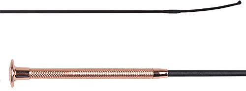 ARBO-INOX Dressurpeitsche Dressurgerte Spiralgriff aus Kunstleder (120cm, Rosegold)