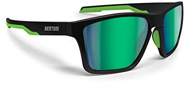 BERTONI Sport Polarisierte Sonnenbrille für Herren Damen in TR90 100% UV Block mod. Fulvio