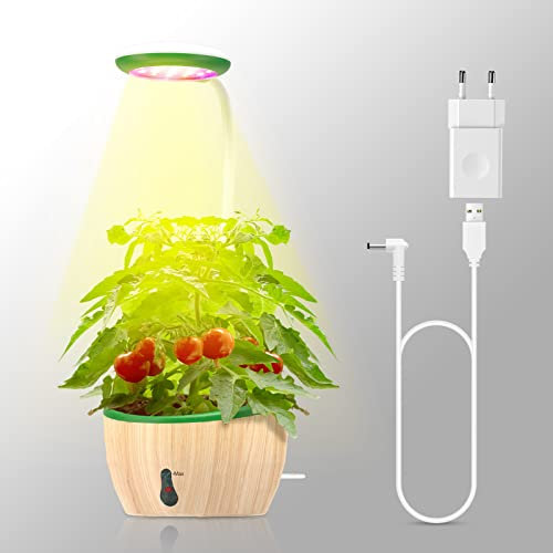 HYECHO Grow Light, Espectro Completo Lámparas de Crecimiento, Agua y Temporizador Automáticos, Voltaje de Seguridad de 5 V, Adecuado para Plantas de Interior (Verde)