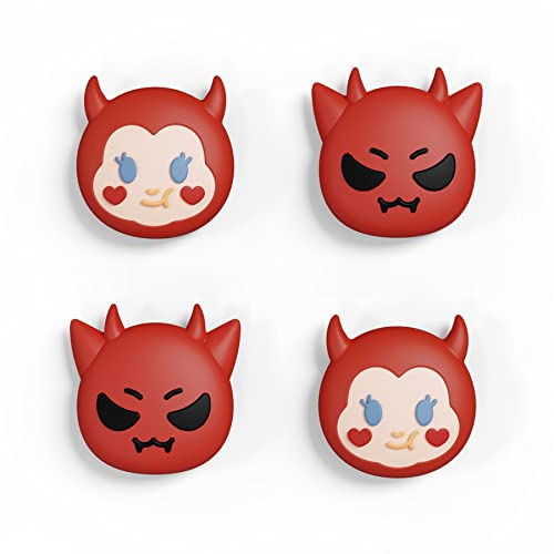 PlayVital Halloween Joystick Caps for Nintendo Switch, Thumbstick Grips for Switch Lite, Analog Cover for OLED Joycon Thumb Grip Caps - Little Devils