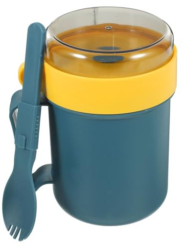 Didiseaon Soup Mug with Lid: Microwavable Soup Container 500ml Portable Breakfast Cup for Porridge Oatmeal and More Thermal Food Container for Travel