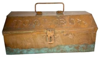 Cassetta Box in Metallo per Attrezzi industriali Stile Vintage Artigianato Made in Italy