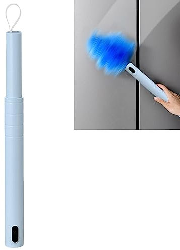 Raxove Nettoyeur rotatif rotatif, plumeau électrique rotatif à 360° réglable, plumeau avec accessoires de nettoyage à bouton tactile pour stores de la maison, voitures, lumières, vase