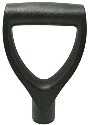 Pesoncarl Poignée de Bêche, Poignée de Pelle à Fourche de Jardin, Poignée en Plastique en Forme de D, Outil de Ratissage Noir, Manche de Pelle de Jardin