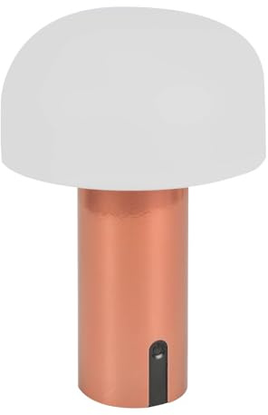 ValueLights | Copper Mushroom Touch Table Lamp Wireless Portable USB Rechargeable Indoor/Outdoor Cordless Dimmer Light | Outdoor Lights & Home/Garden Improvements Essential |