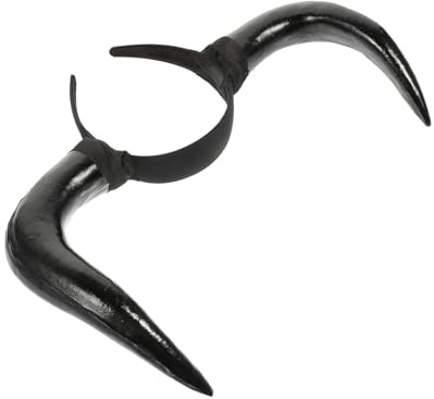 LIFKOME Halloween Kopfschmuck Kunststoff Horn Stirnband Großes B Horn Halloween Party Zubehör Set