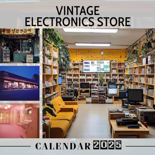 Vintage Electronics Store 2025: A Year with Classic Gadget Photography, Perfect for Organizing Your Daily Plans