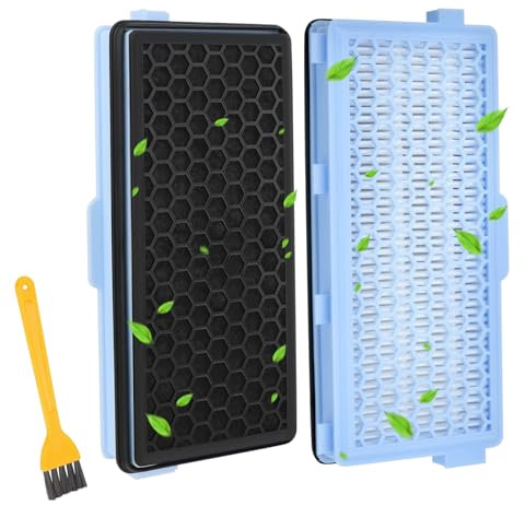 AUNHOKE 2 Stück Staubsauger Filter für Miele HEPA AirClean SF-HA50 | Filter Ersatz für Staubsauger Compact C1 C2 Complete C2 C3 Passend für S4, S5, S6, S8 Serie mit Staubpinsel