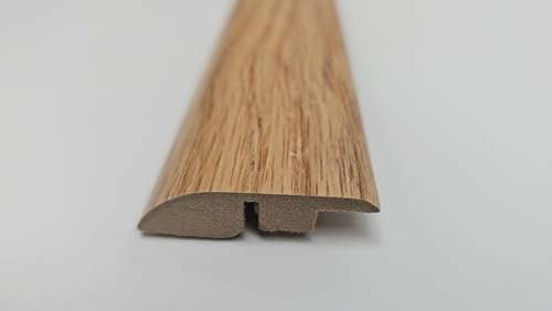 Project DIY® | Profil de rampe en MDF | Bande de seuil | 1 m de long | 44 mm de large | Hauteur réglable de 6 à 12 mm | Bande de transition pour parquet stratifié et bois | Facile à installer (chêne