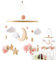 Carillon per Culla - Pendente Musicale con Melodie per Lettino,Mobile Decorativo Bohémien con Elementi Interattivi per Bambini 0-3 Anni, Passeggino e Camera Nursery Unisex