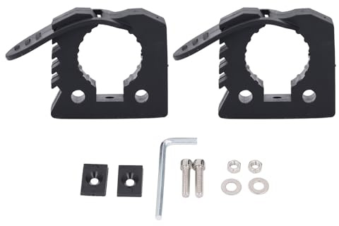 NINESHE 2Pcs Quick Release Rubber Clamp, Rubber Mount Clamps, Shovel Holder Truck Clamp for Mounting Tools and Equipment 1 1/7 in to 1 3/7 in Diameter
