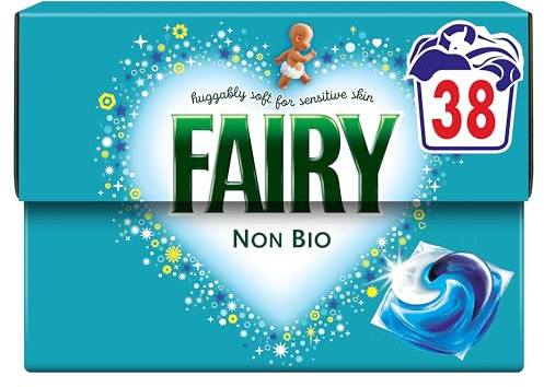 Fairy Non Bio Washing Liquid Pods, Voted No1 for Sensitive Skin 38 Washes