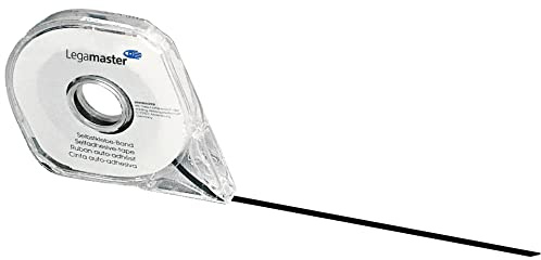 Legamaster-tejp, svart – 2,5 mm x 16 m, självhäftande för whiteboards eller glasskivor, kontorsprodukter