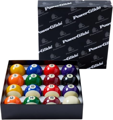 PowerGlide Herren Pool Billiards Set Poolbälle, verschieden, 1 7/8 (47.6mm)