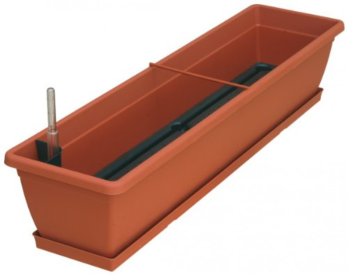 Geli Blumenkasten Aqua Toscana Set, Farben:Terracotta, Länge:100 cm