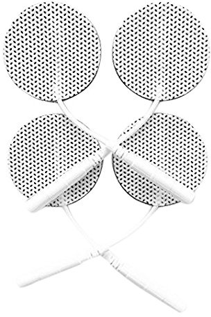 20 Stück selbstklebende Elektroden von der Marke ZEN-QI, Ø 32 mm. Wiederverwendbar. Für TENS TIMS EMS Reizstrom-Geräte mit 2 mm-Stecker-Anschluss.