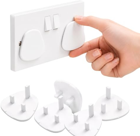 12Pcs Plug Socket Covers UK Baby Proofing 3 Pin Child Safety Protector